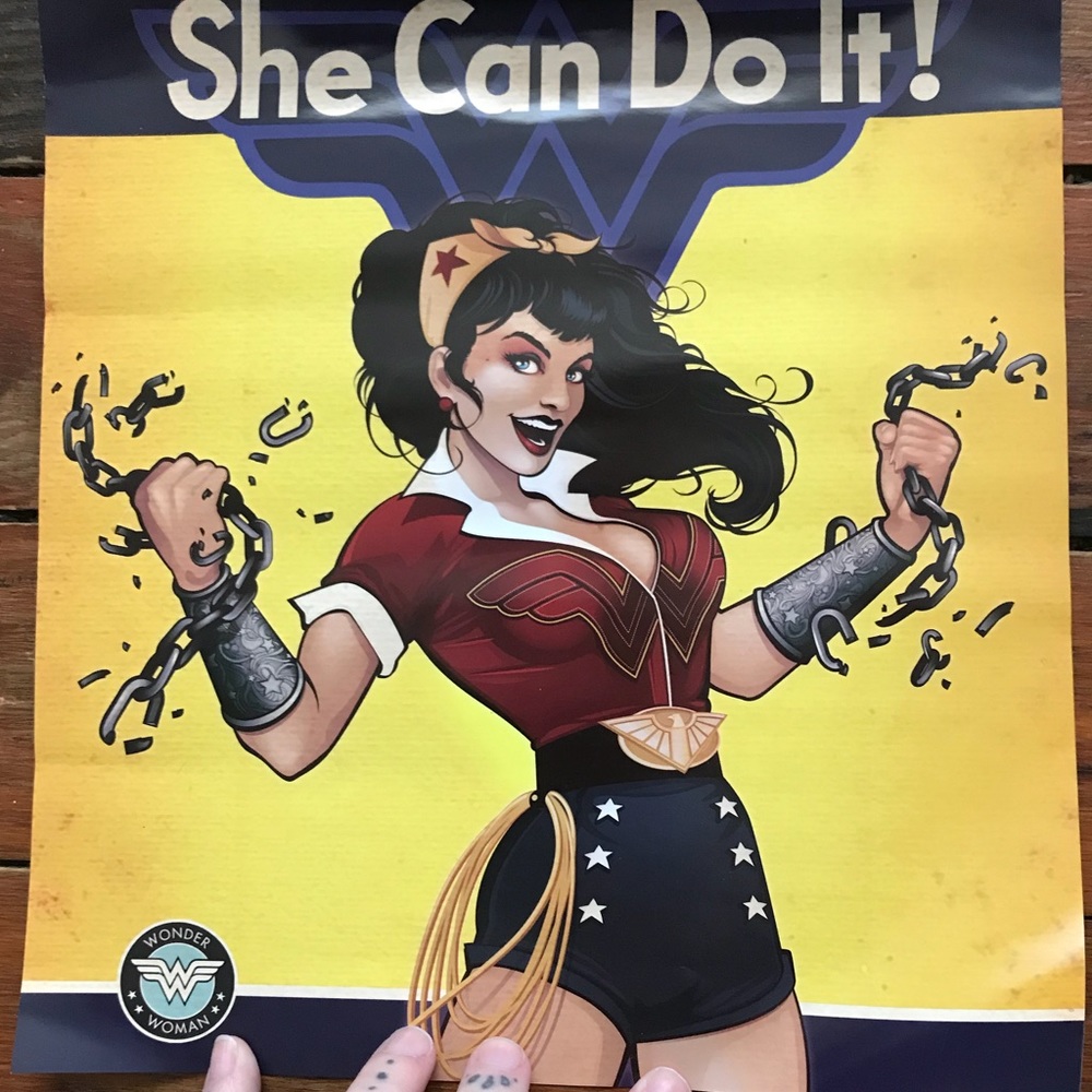 Wonder Woman 9.5”x10.5” Pin Up Style Poster